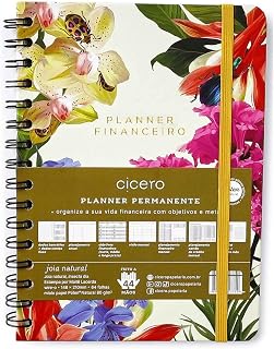 Planner Permanente Wire-O Jóia Natural Financeiro A5 Insecta Dia, Cicero