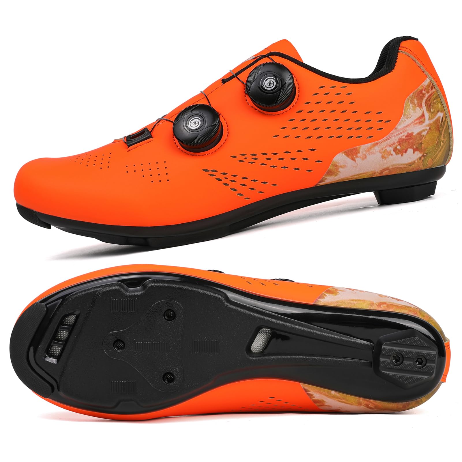 Strada Scarpe da Ciclismo, Uomo Donna Scarpes da Bici Professionali, Sneakers da Ginnastica per Bicycle da Esterno PRO Unisex Compatibili con Tutti i Modelli SPD-SL e Look