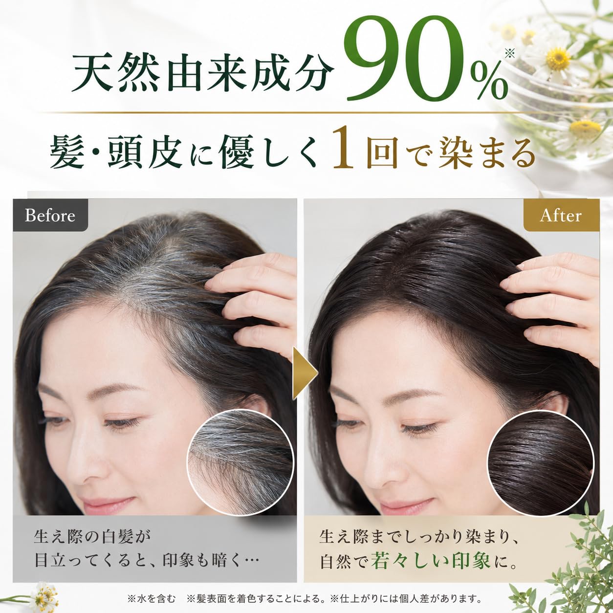 Amazon | 【サロン使用品×約6ヶ月分】白髪染め 医薬部外品 ハーバル
