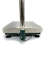 Vista 3 de 1,000 lb Digital Floor 24" x 24" Báscula de banco Plataforma electrónica Envío 1,102.3 lbs