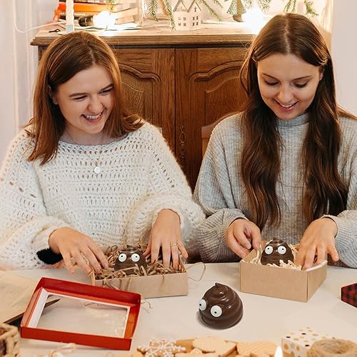 Miniatura 3 de Paquete de 3 lindos juguetes antiestrés para apretar, bolas para el estrés, para aliviar el estrés, sensorial, divertida, forma de caca para niños y