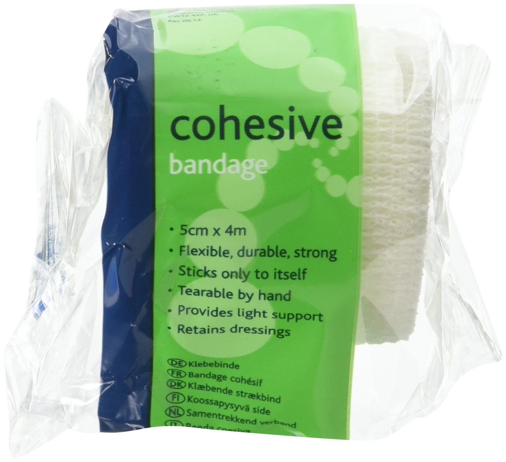 Reliance Medical Cohesive Bandage, Tearable Bandage and Self-Adhesive Bandage, Ideal for Securing Dressing, for Sprains, Strains and Minor Injuries, White, Pack of 10