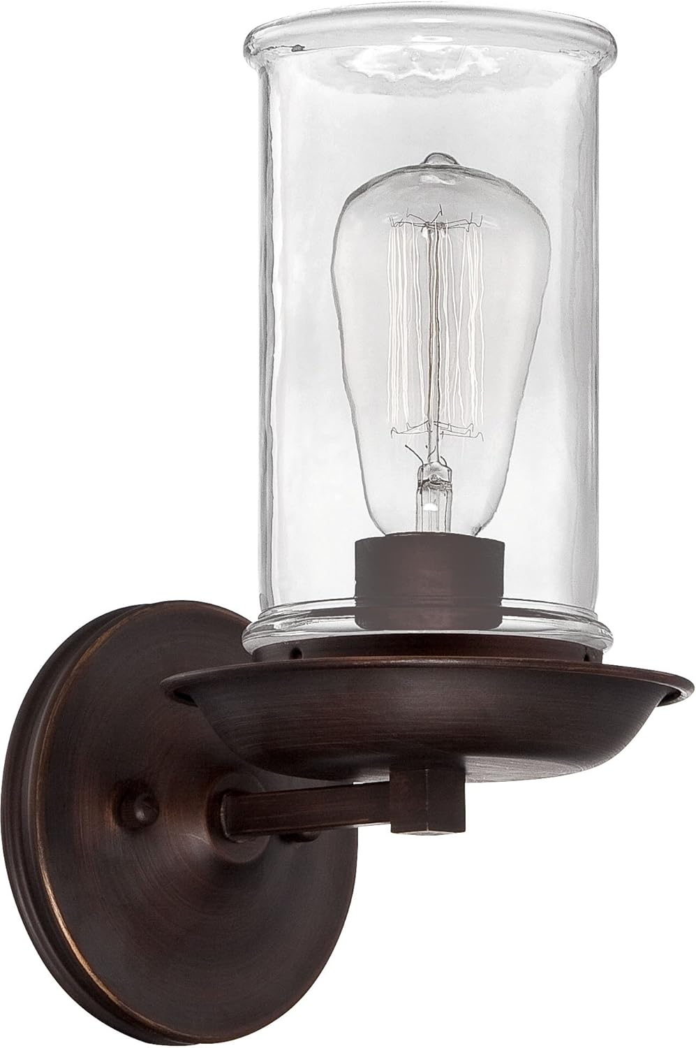 Craftmade 36161-ABZ Thornton Wall Sconce Lighting, 1-Light, 100 Watts, Aged Bronze (6"W x 12"H)