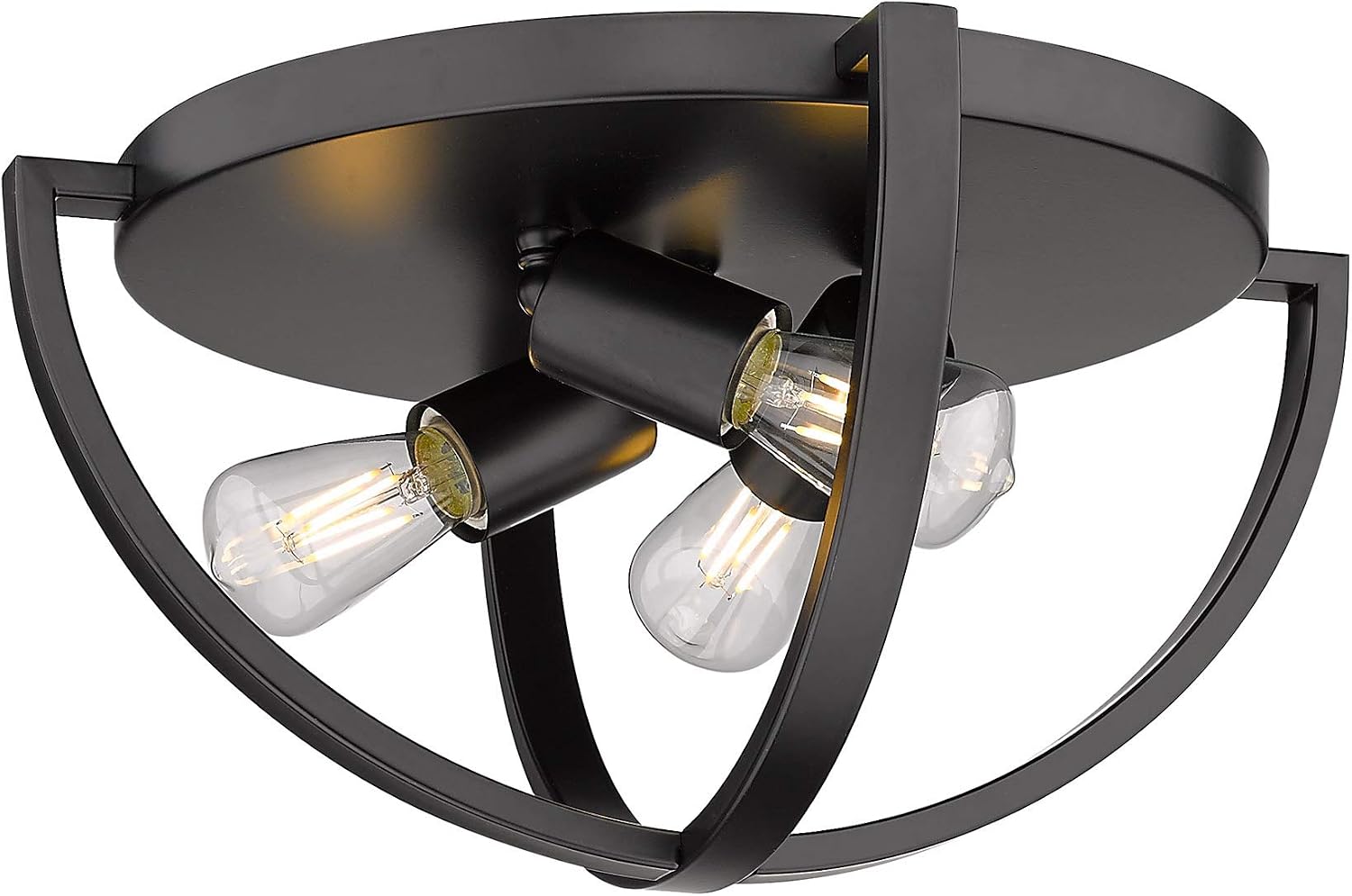 Colson Flush Mount - 15" Etruscan Bronze with No Shade
