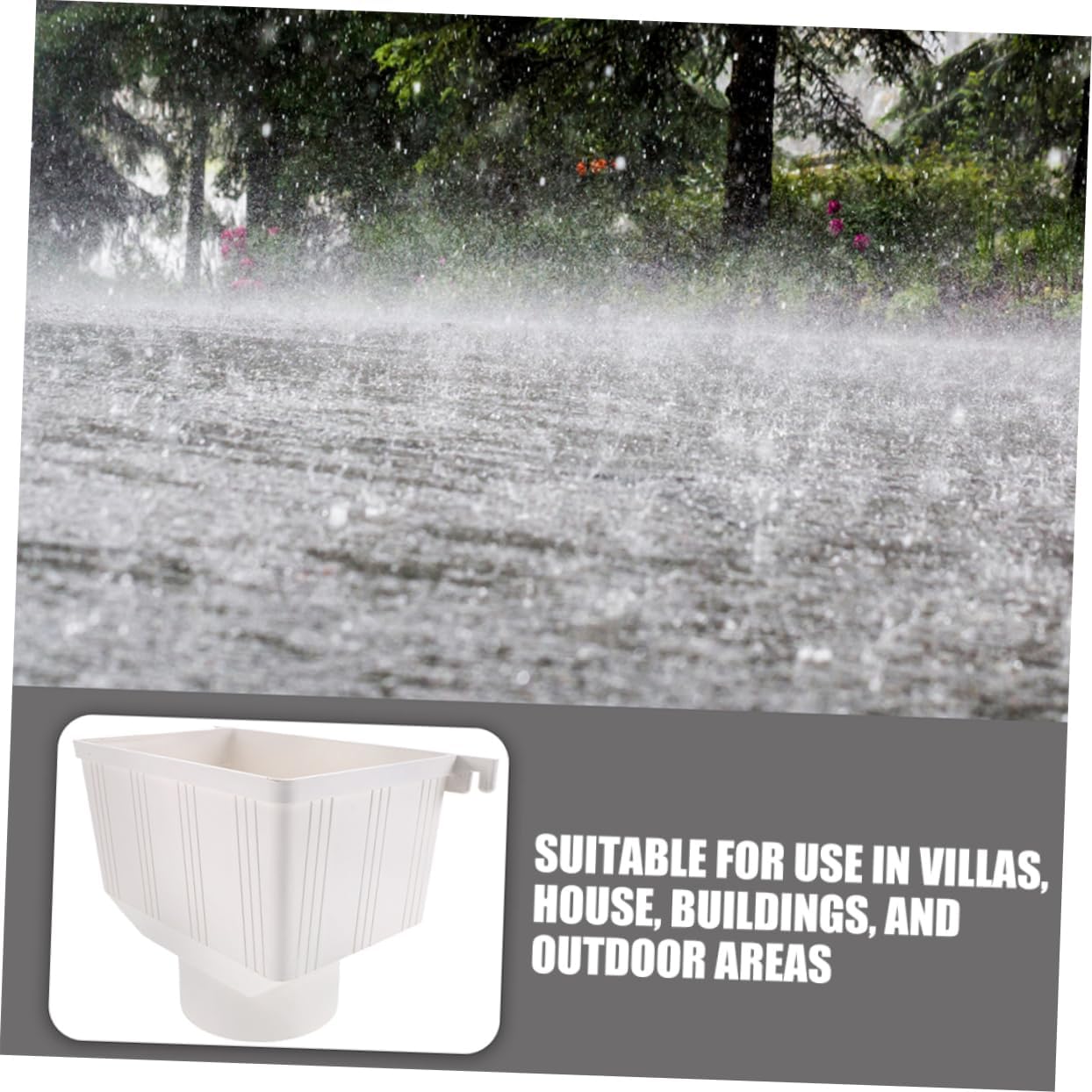 Efficient Rain Gutter Drainage Connector Downspout Extension Filter for Outdoor Use