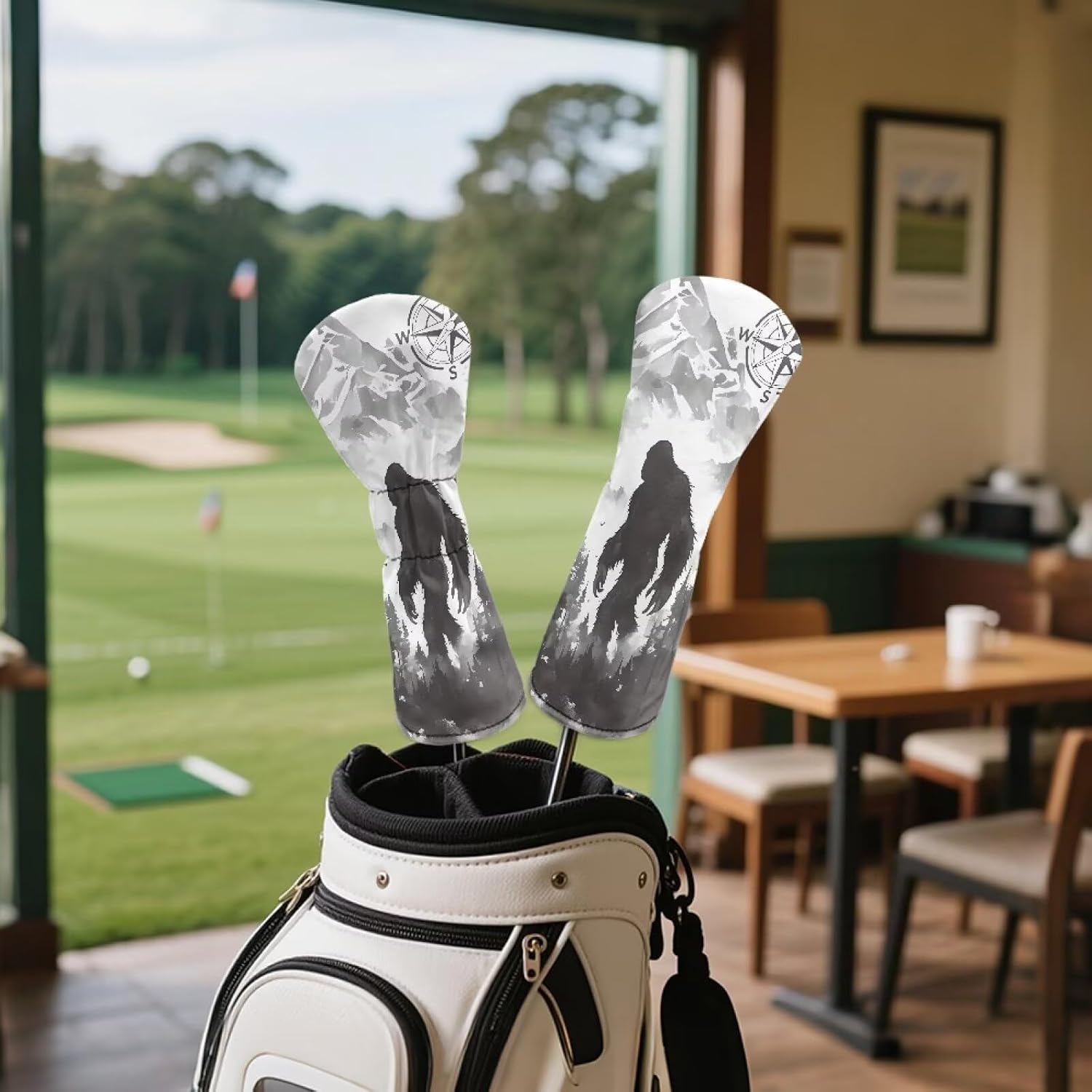 Leather Waterproof Golf Club Covers Funny Golf Accessories for Men Women Universal Driver Headcover image 3
