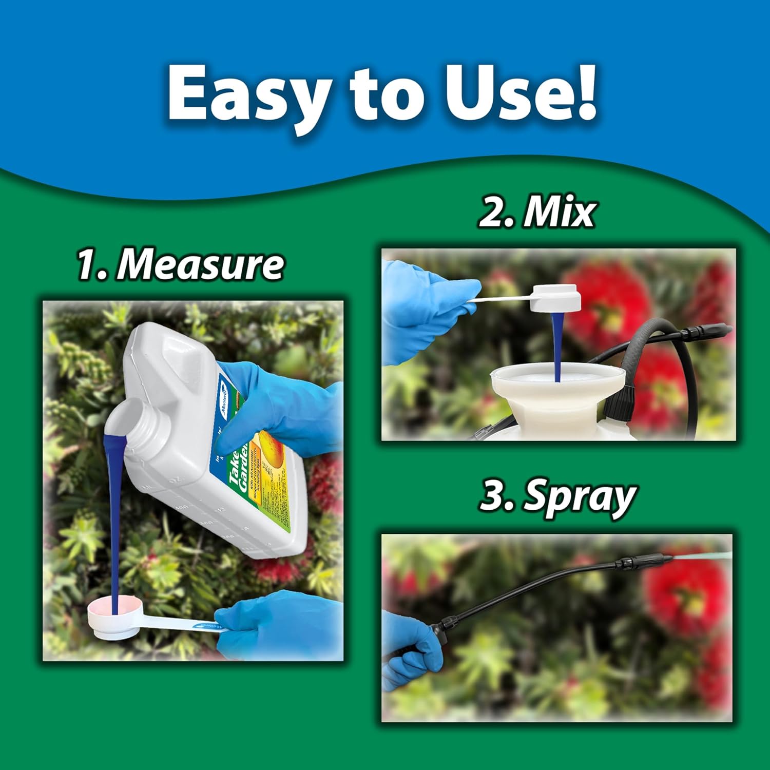 Monterey Take Down Garden Spray Bundled with Measuring Spoon– Insecticide and Miticide Concentrate for Dormant and Growing Seasons – Effective on Listed Insects Including Eggs - 1 Pint