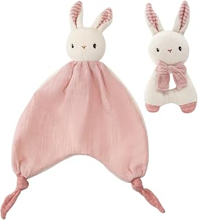 CUDDLE-CORNER-Stuffed-Animal-Baby-Rattle-Toys-Organic-Cotton-Plush-Bunny-Cuddle