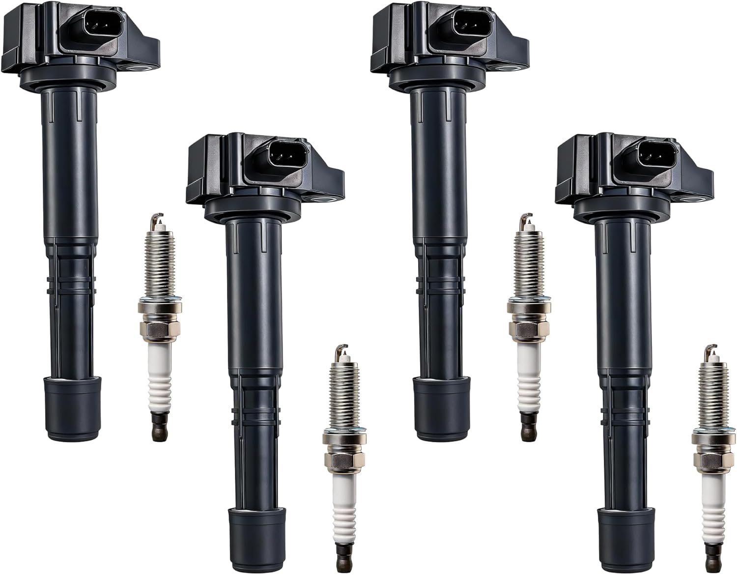 Ignition Coil UF712 & Iridium Spark Plug 93501 for Honda Accord 2013-2017 CR-V 2015-2019 Acura TLX 2015-2020 ILX 2016-2022 2.4L L4 Engine Set of 4