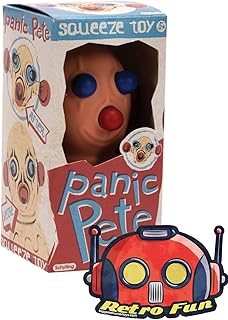 Big Game Toys~Panic PETE Eyes Bug Out Squeeze Toy Stress Relief Ball Popping Martian bob New with Free BGT Sticker