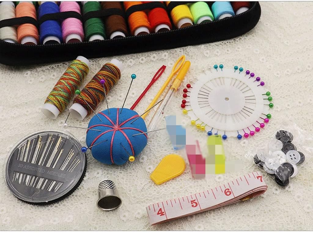 WERFOGH Portable Mini Sewing Kits DIY Multi-Function Box Set Hand Quilting Stitching Embroidery Thread Accessories