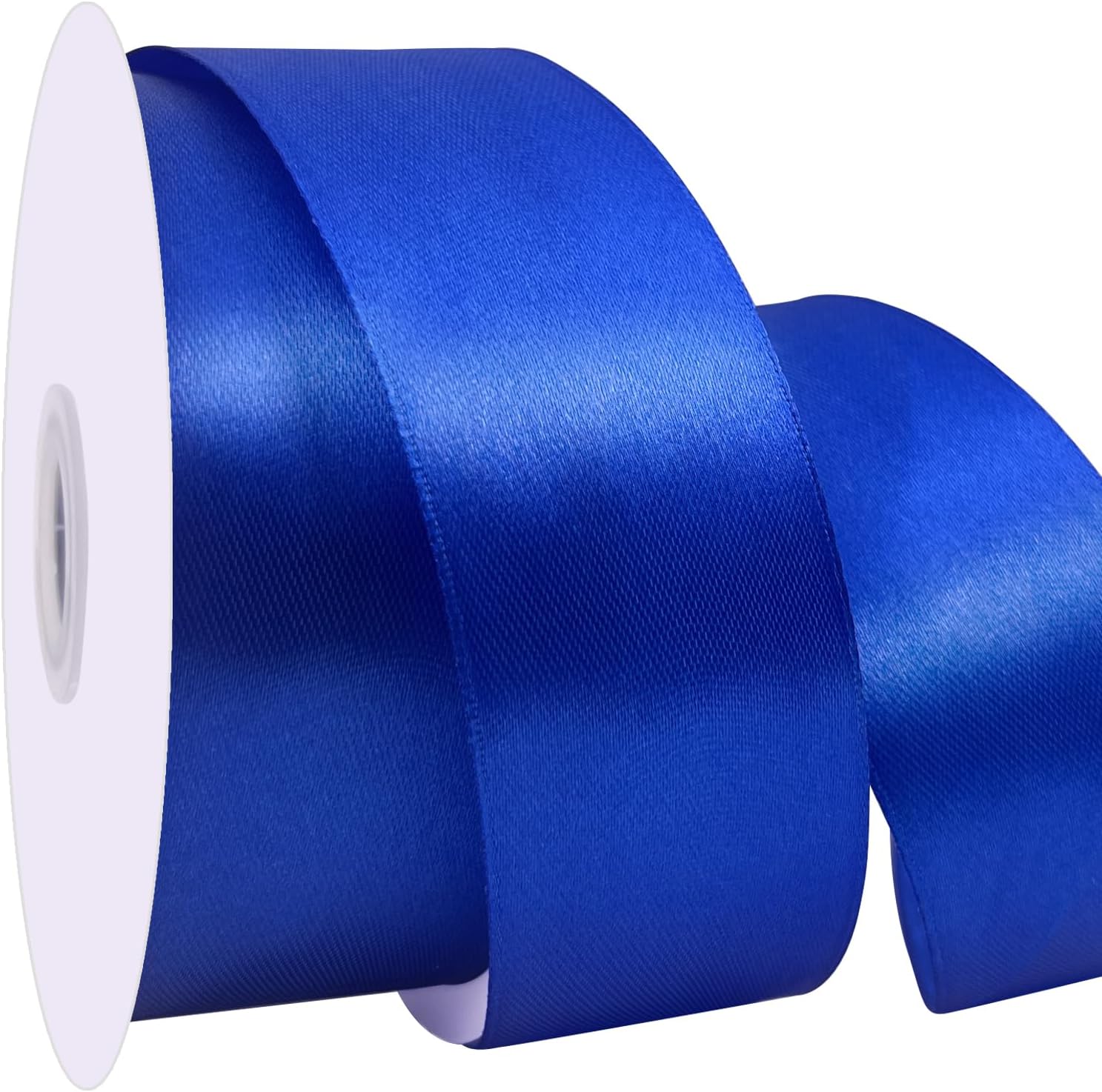 Amazon.com: UOUYOO 1 1/2 Inch Royal Blue Satin Ribbon 50 Yards Fabric ...