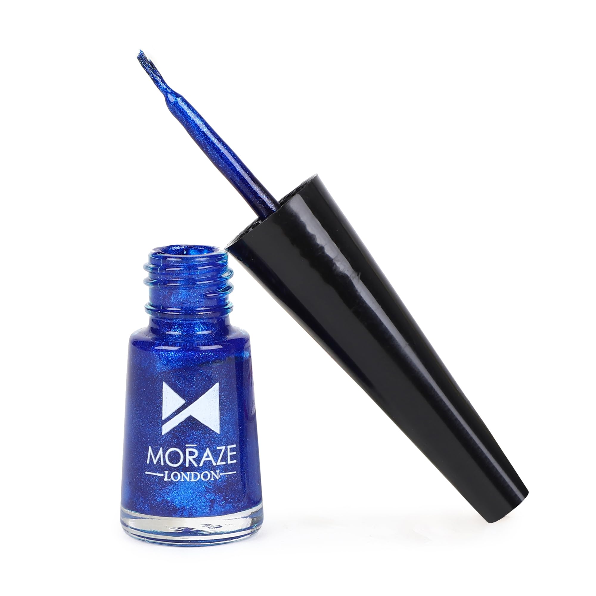 Moraze Slay All Day Eyeliner, Long Lasting Waterproof Liner - Smudge Proof, Transfer Proof Eye Makeup for 24 hrs, 3.5 ml Blue Eyeliner-image-2