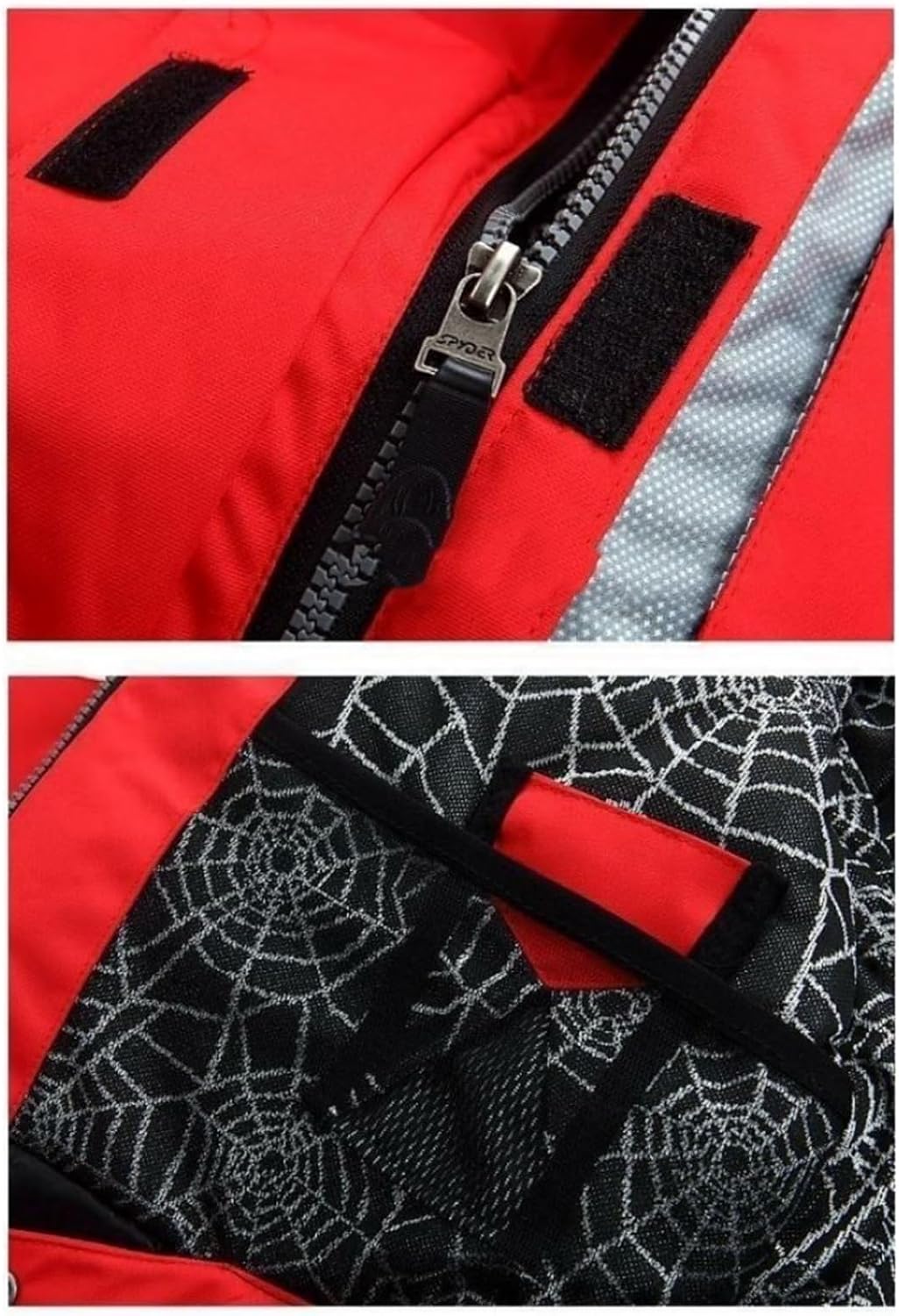 Men's Stitching Color Winter Waterproof Windproof Hooded 2 Pieces Snowboarding Snowsuits