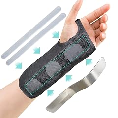 Wrist Brace Wrist Brace for Carpal Tunnel Adjustable Wrist Support Brace Removable Metal Wrist Splint for Wrist Sprain