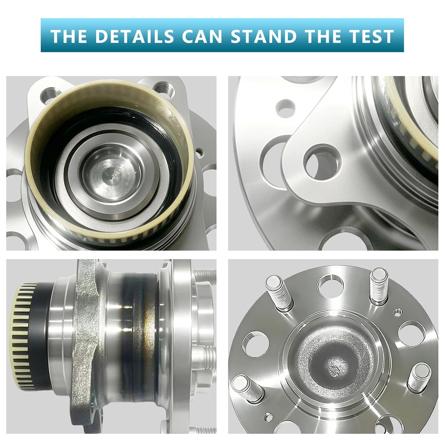 2PCS 512437 Rear Wheel Bearing Hub Assembly Fit for Kia Optima 11-15, Cadenza 14-16, Sportage 11-16, Rondo 08-12, Hyundai Azera 11-17, Sonata 10-14, Tucson 10-15, 5 Lugs w ABS