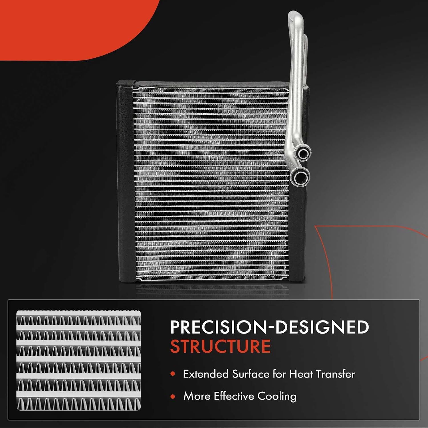 A-Premium Front AC Evaporator Core Compatible with Ford Transit-150/Transit-250/Transit-350/Transit-350 HD 2015-2020, with Pressing Plate