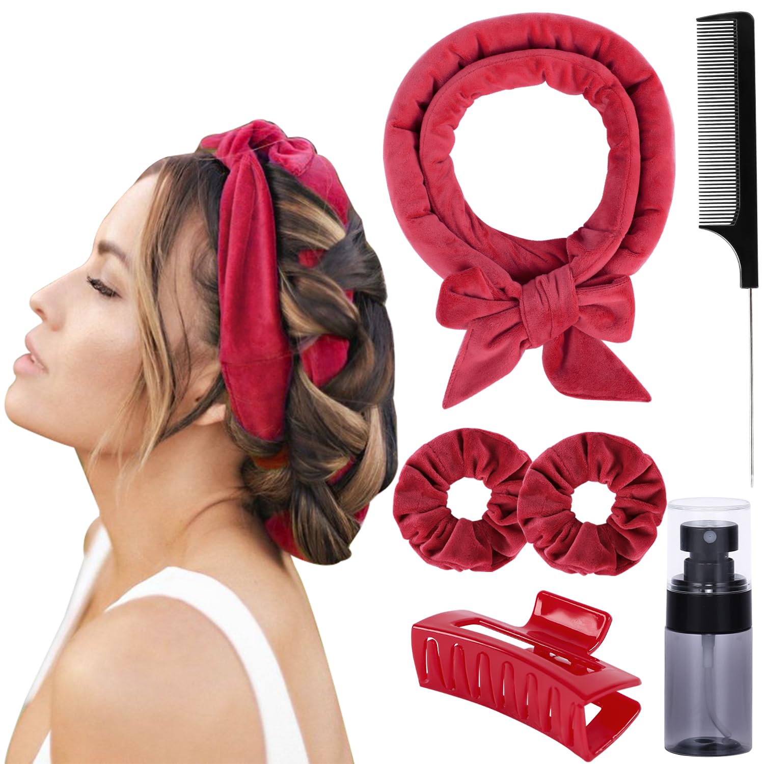 Heatless Hair Curlers to Sleep in Heatless Curling Rod