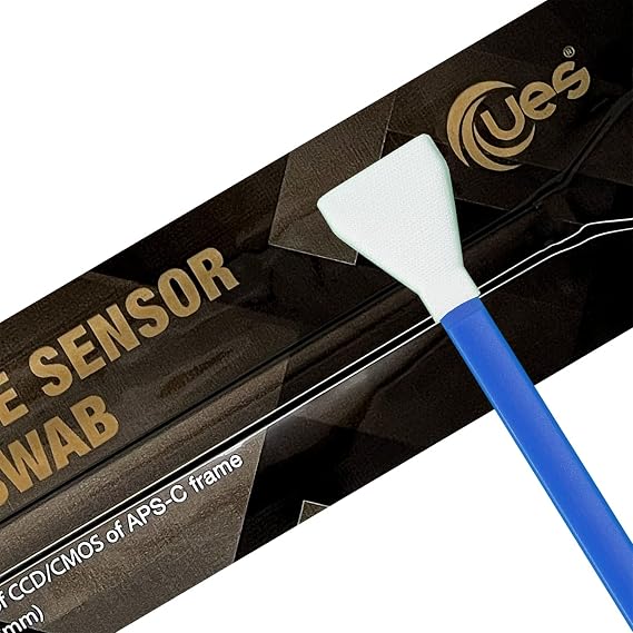 UES APS-C Sensor Cleaning Kit (APSC16) - 14pcs 16mm Sensor Cleaning Swabs & 15ml Alcohol-Free Sensor Cleaner - Compatible with Sony, Nikon, Canon, Fujifilm APS-C DSLR & Mirrorless Cameras