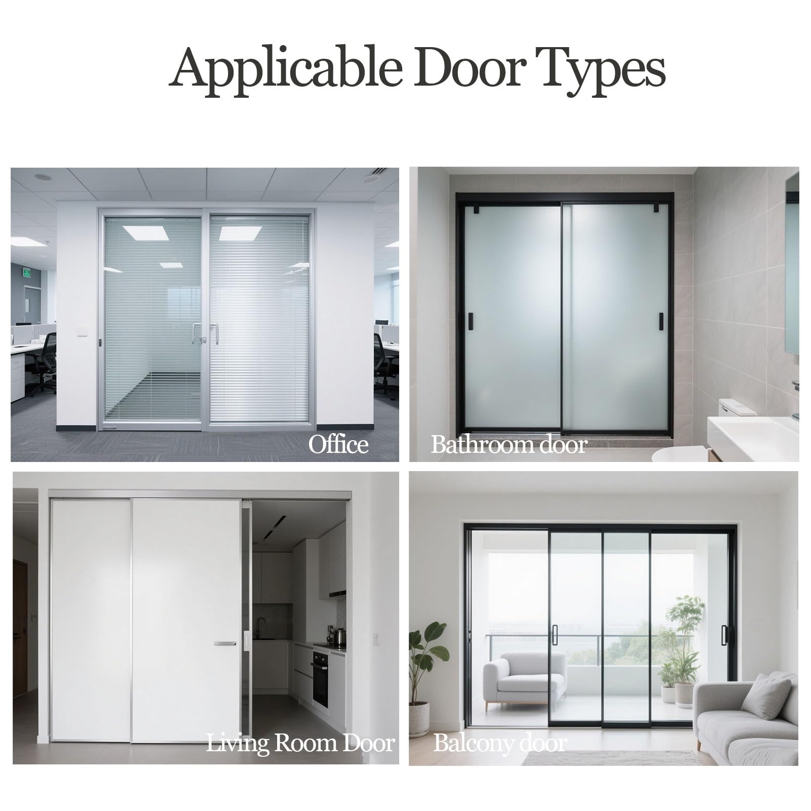 Cerrador de Puertas Deslizantes de Patio de Cierre Automático Cierrapuertas Silencioso con Amortiguador Adecuado para Hoteles, Baños y Oficinas(110-176lb)