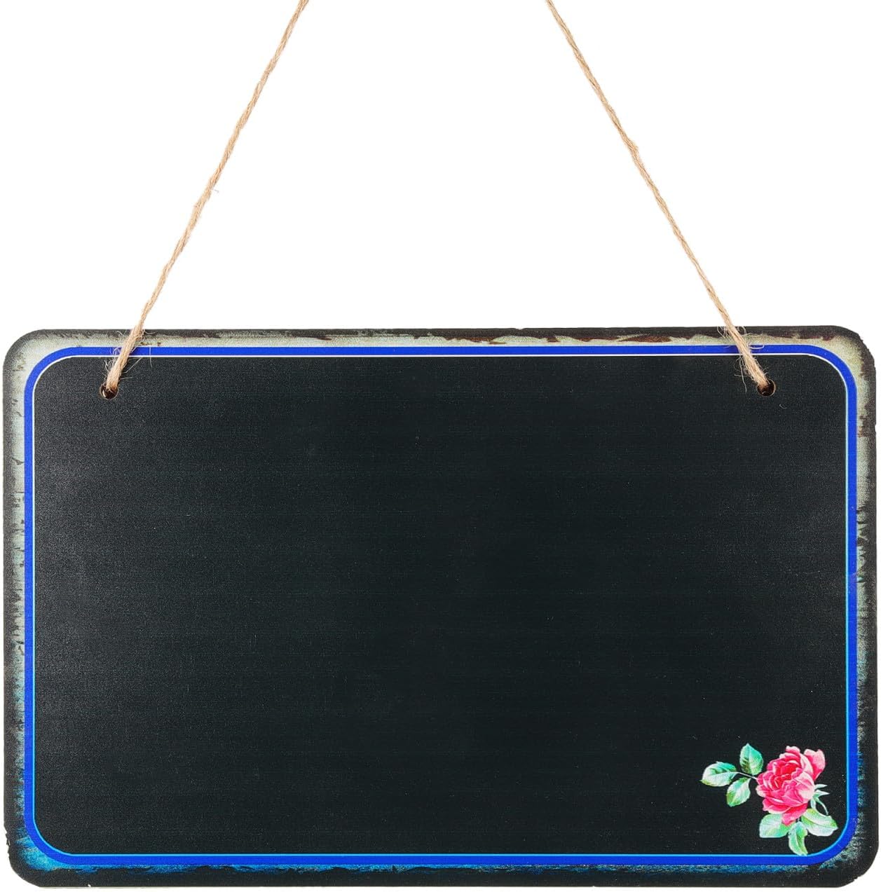 Rectangular Decorative Message Board Wall Hanging Single-Sided Chalkboard for DIY Writing Office and Restaurant Wall Memo Board for Home and Café Use Style