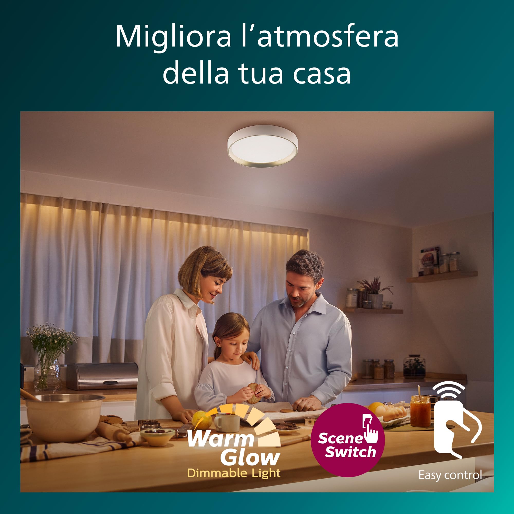 Philips Hanno, Plafoniera sffitto LED, Bianco