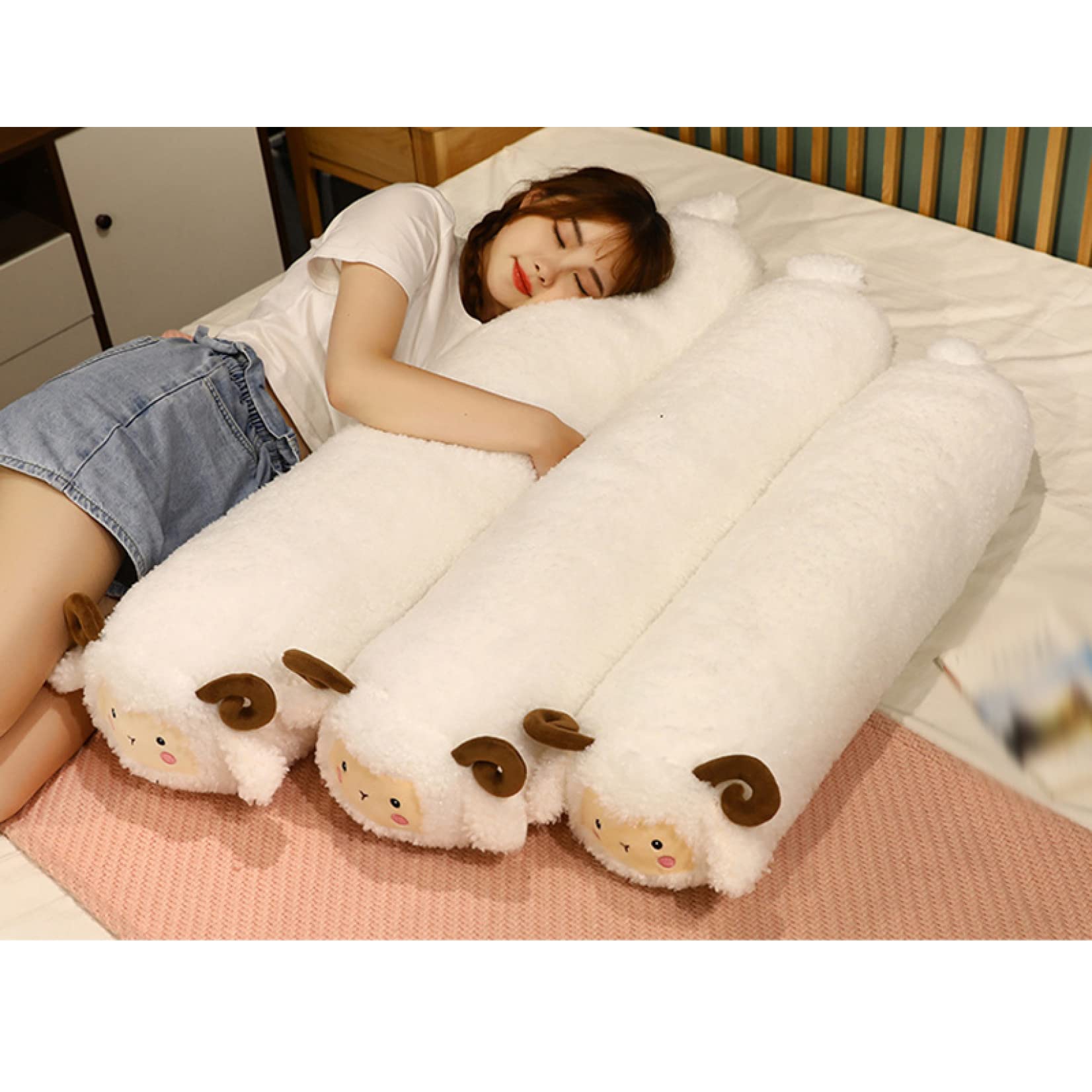 Amazon.co.jp: [ハウスXIN] ヒツジぬいぐるみ ひつじ抱き枕 ひつじ