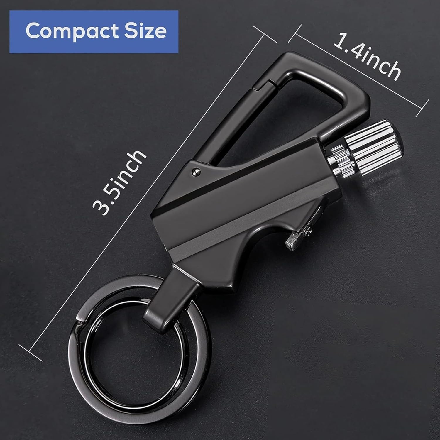Keychain Lighter Waterproof Match Outdoor Camping Permanent Lighter Matchstick with Keychain and Bottle Opener(2-Pack 2)