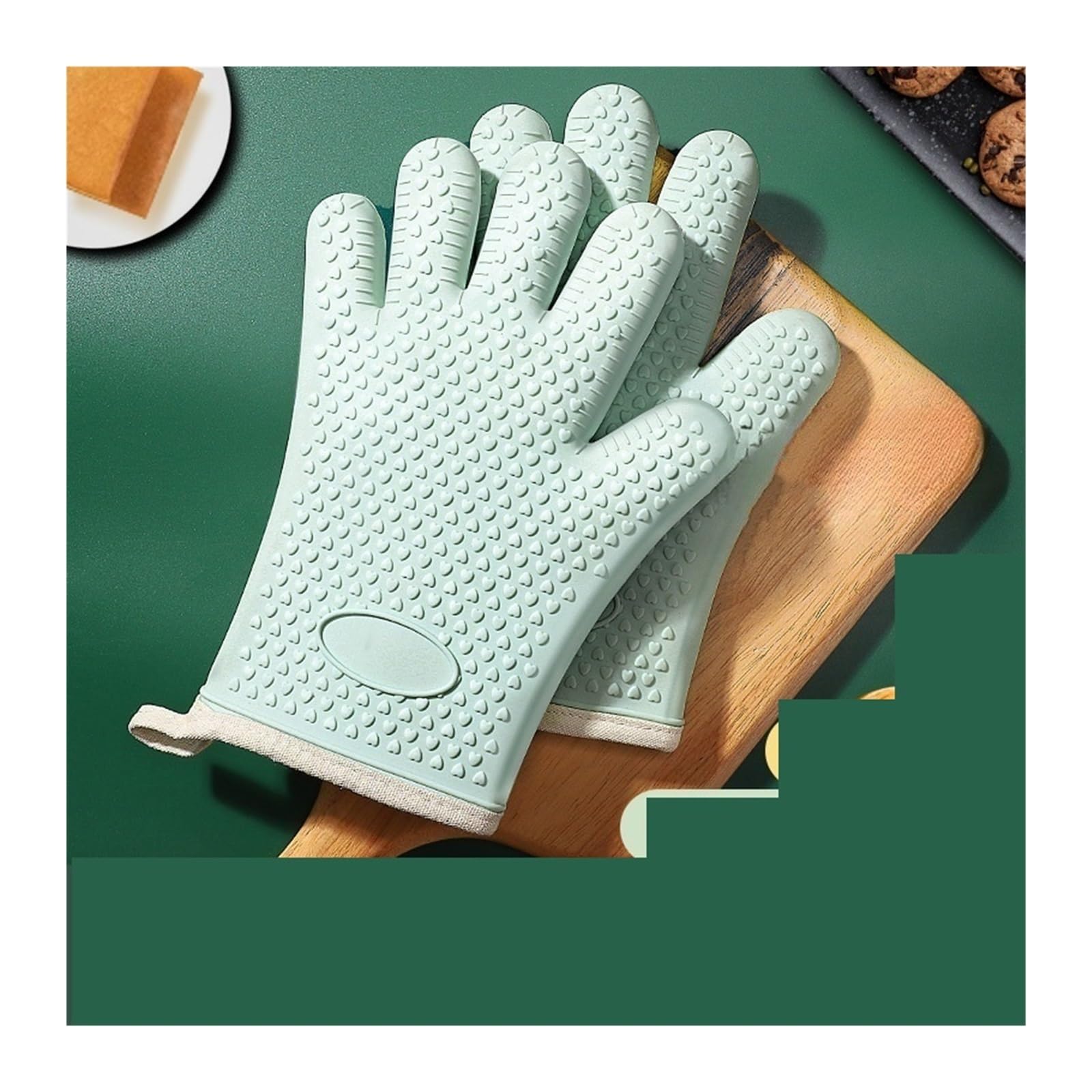 1 Paire De Gants Isolants Épais Anti-brûlure pour Cuisine