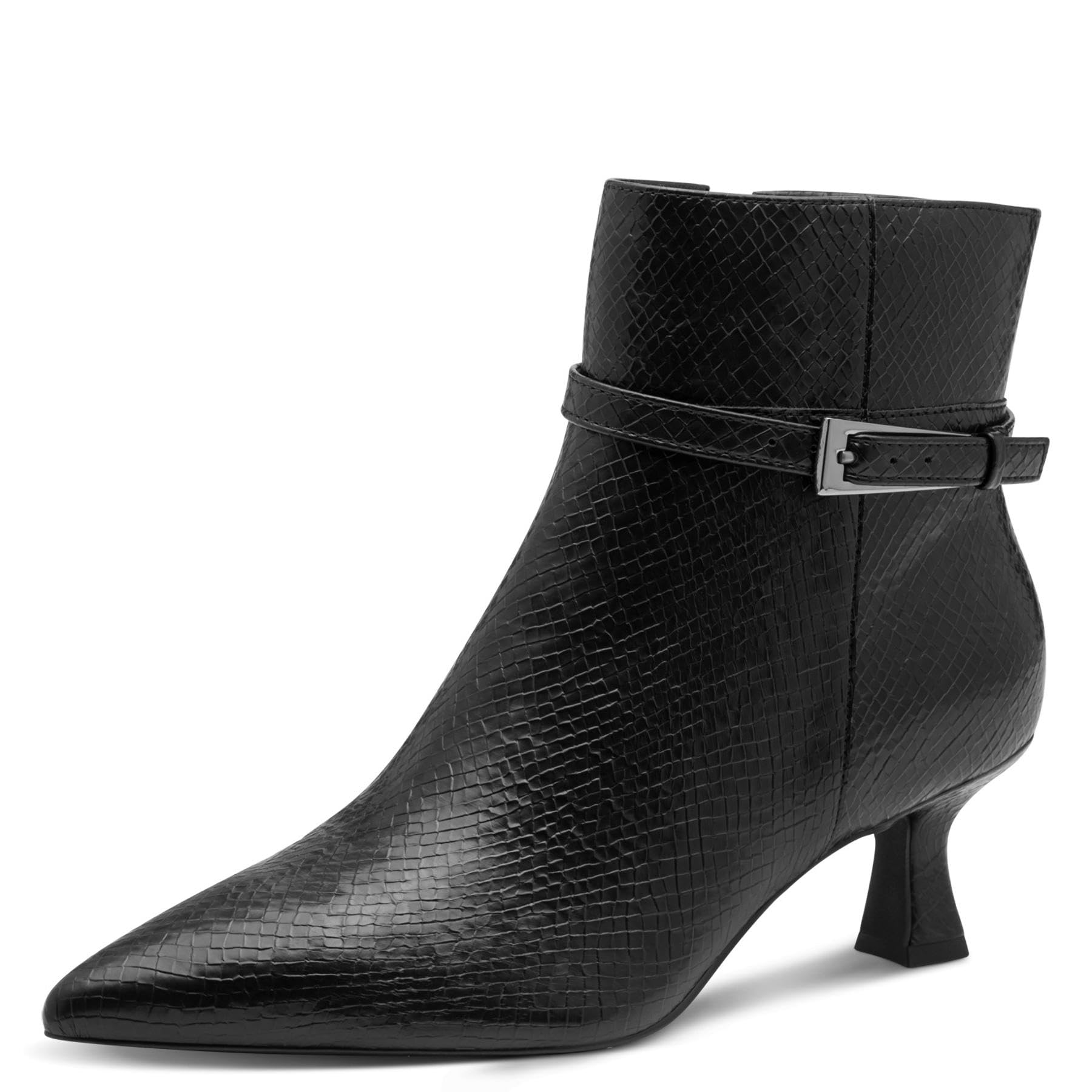 MARCO TOZZI Women's 2-25327-45 Fashion Boots, Black STR, 38 EU, Black Str, 6 UK