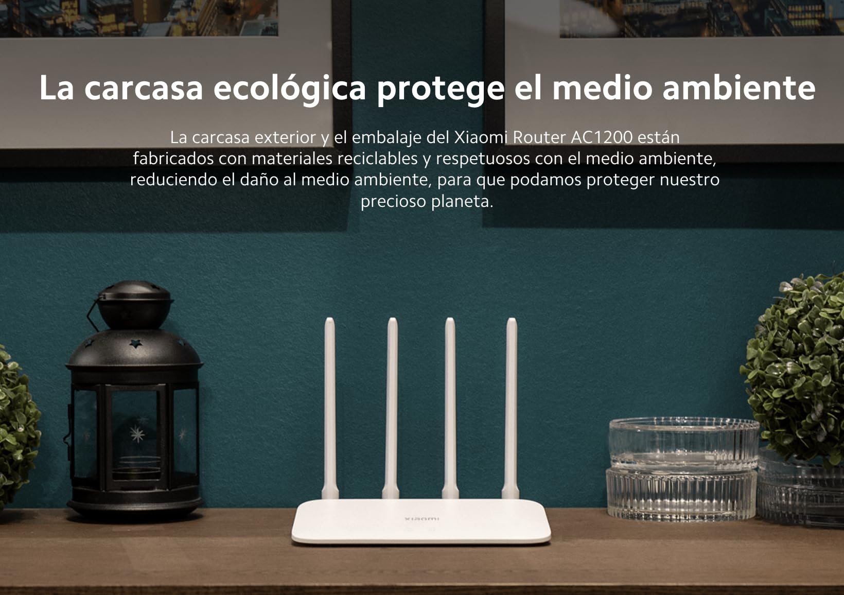 Xiaomi Router Ac1200 | Router Fibra Ottica 1200 Mbps | Router con 128 MB di Memoria | Router Wireless Doppia Banda | Router WiFi con 4 Antenne Omnidirezionali | Colore Bianco