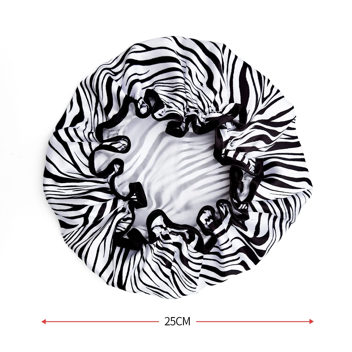 Shower Cap, 3 Packs Waterproof Reusable Bath Caps for Women Hair, Double Layers Elastic Shower Hat Hair Protection : Beauty & Personal Care