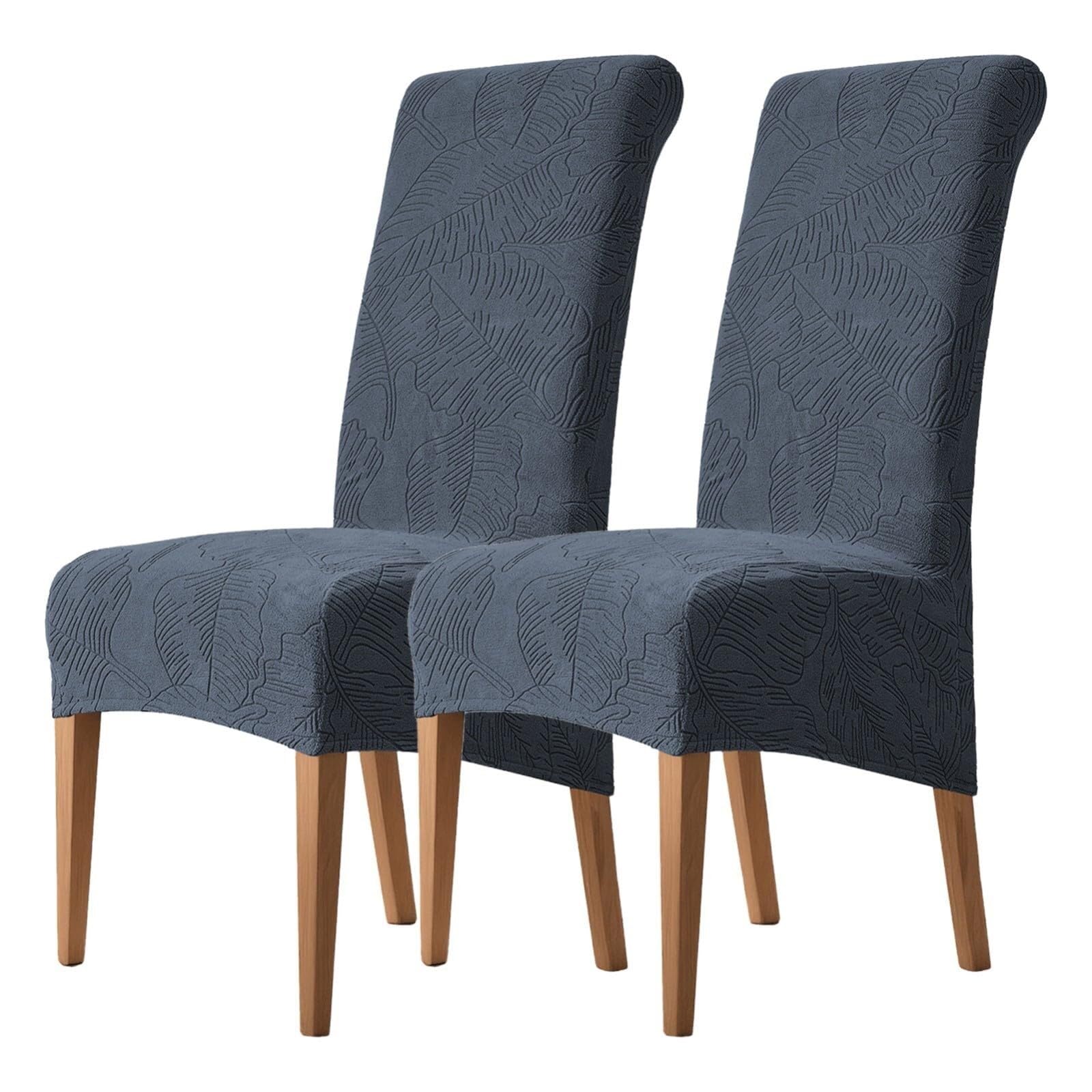 NMVAWIPT Stretch High-Back Dining Chair Covers, Removable Washable Protectors For Home, Restaurant, Banquet(#4,2Pcs)