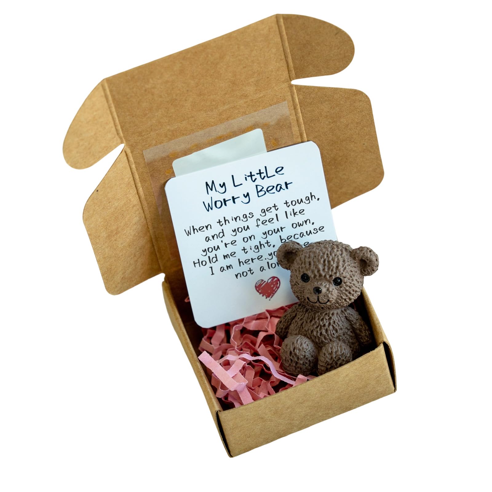 Oxxggkao Portable PVC Bear Candy Holder with Greeting Card Decorative Party Gifts Keepsakes Box for Special Event Holiday Bear Present Box