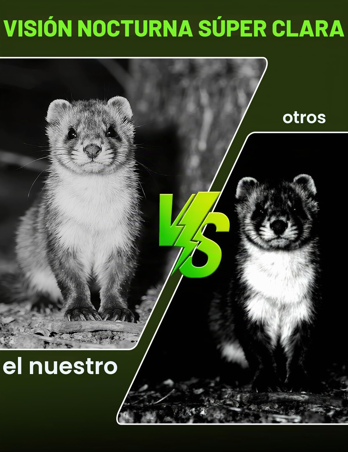 Coolifepro Cámara de Caza, 60MP 4K HD Camara Fototrampeo Infrarroja Nocturna con 850nm IR LED, Tarjeta de 32GB, IP66 para Observación de Animales Vida Silvestre y Monitoreo de Seguridad en Interiores