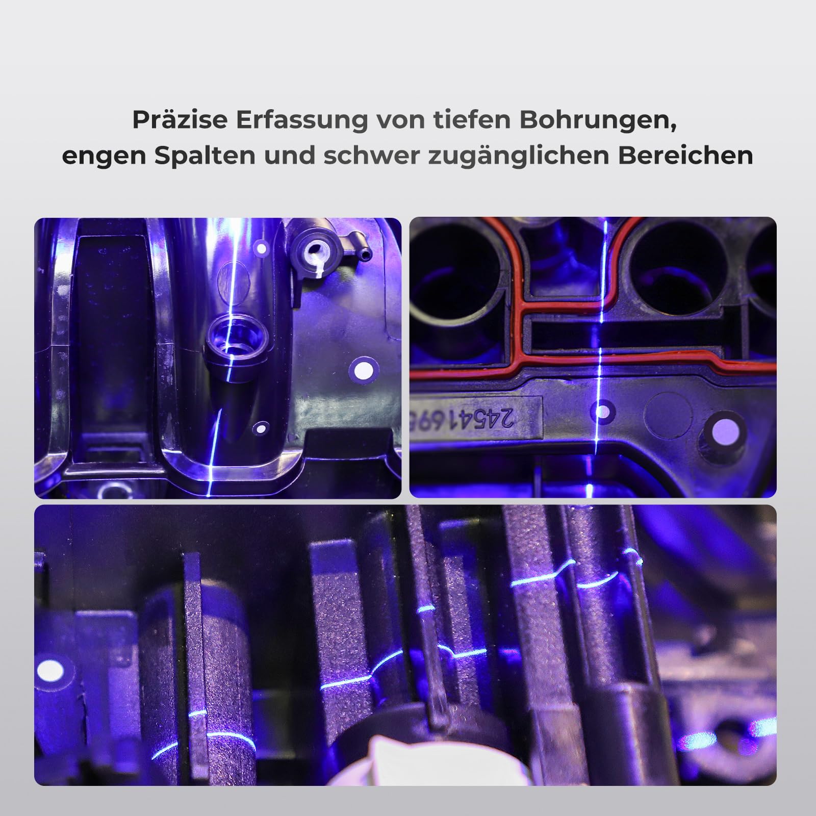 Creality Sermoon S1 Profi 3D Scanner, 0,02 mm Präzision, 90 FPS, Blaulaser + NIR, Für Reverse Engineering, CAD Design & 3D Druck