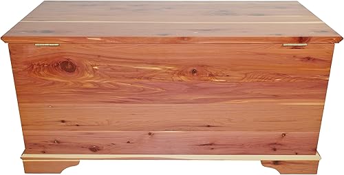 Miniatura 8 de DutchCrafters Cofre aromático de cedro rojo reliquia de 36 pulgadas baúl de almacenamiento para mantas hecho en América mediano natural