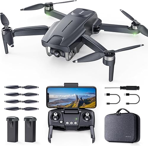 Bwine Drone GPS con cámara 4K UHD - F7MINI, menos de 8.78 oz, tiempo de vuelo de 60 minutos, retorno automático, sígueme, vuelo de punto de