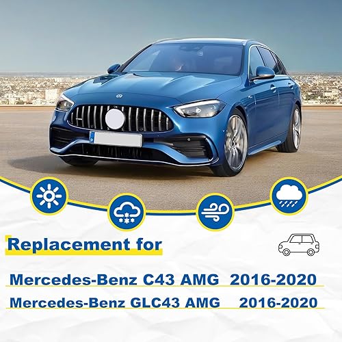 Miniatura 2 de Limpiaparabrisas de repuesto prémium de calidad para todas las estaciones para Mercedes-Benz C43 AMG C300 2016-2020, fácil de instalar, 22 + 22