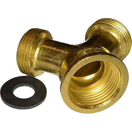 Brass washing machine Y piece
