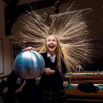 Van De Graaff Motorised Electrostatic Generator, Heavy Motor, with Accessories