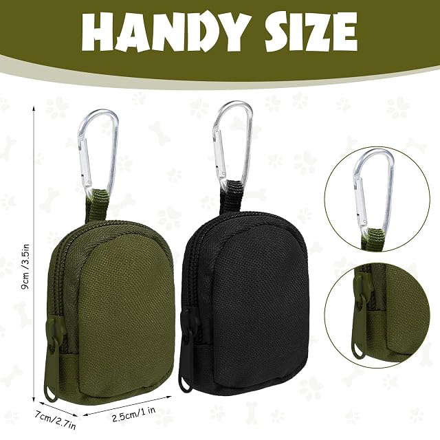 Foto 2 de 7 de Bolsa para golosinas para perros, 4 bolsas de golosinas para perros, 2 bolsas negras