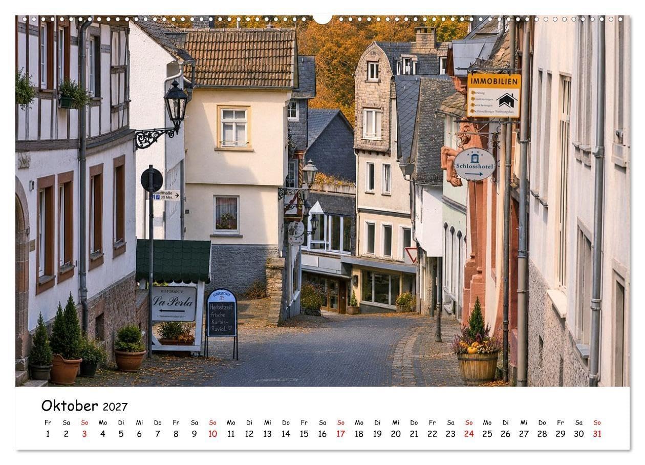Glanzvolles Weilburg (hochwertiger Wandkalender 2027 DIN A2 quer), Kunstdruck in Hochglanz: Weilburg an der Lahn ist eine geschichtsträchtige ... Landkreis Limburg-Weilburg (CALVENDO Orte)