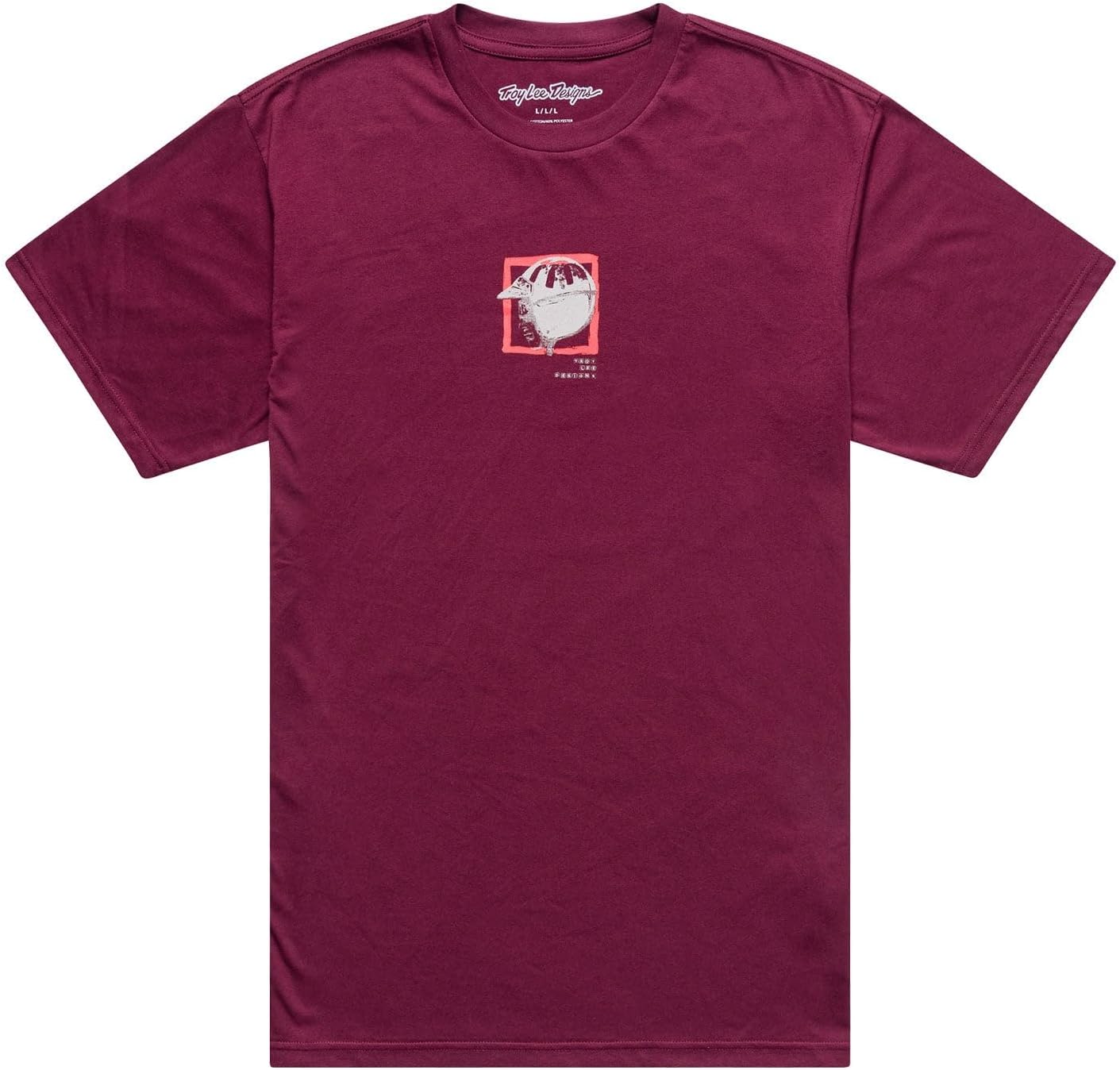 Troy Lee Designs Short Sleeve Tee, Portrait Sangria, Large