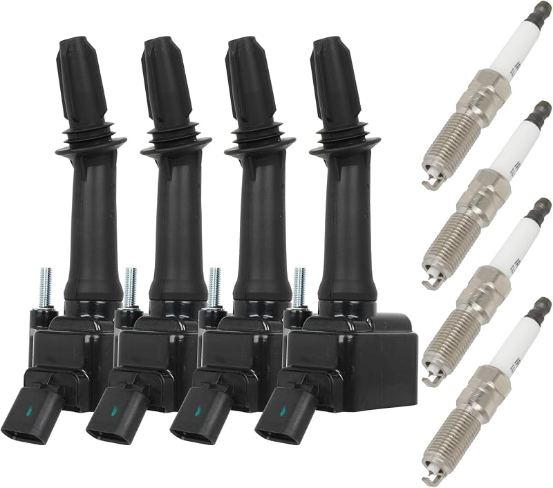 Kit de bobinas de ignição e velas de irídio OCPTY para Buick Encore 1.4L/L4 – 4 bobinas e 4 velas