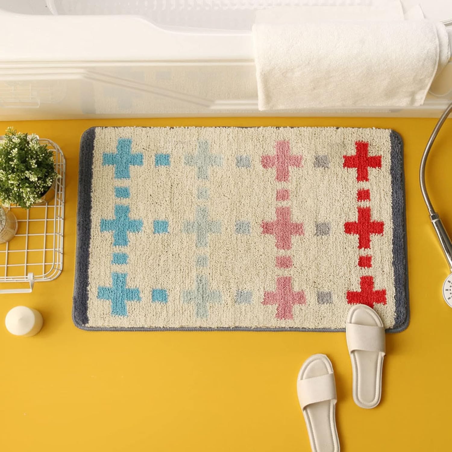 バスマット お風呂マット 足拭きマット 厚い 速乾 玄関マット 浴室マット 足ふきマット カラー 風呂マット マイクロファイバー 防カビ 60 90cm 複数の色選べる キッチン 滑り止め 吸水 丸洗い 風呂 浴室 台所 特価