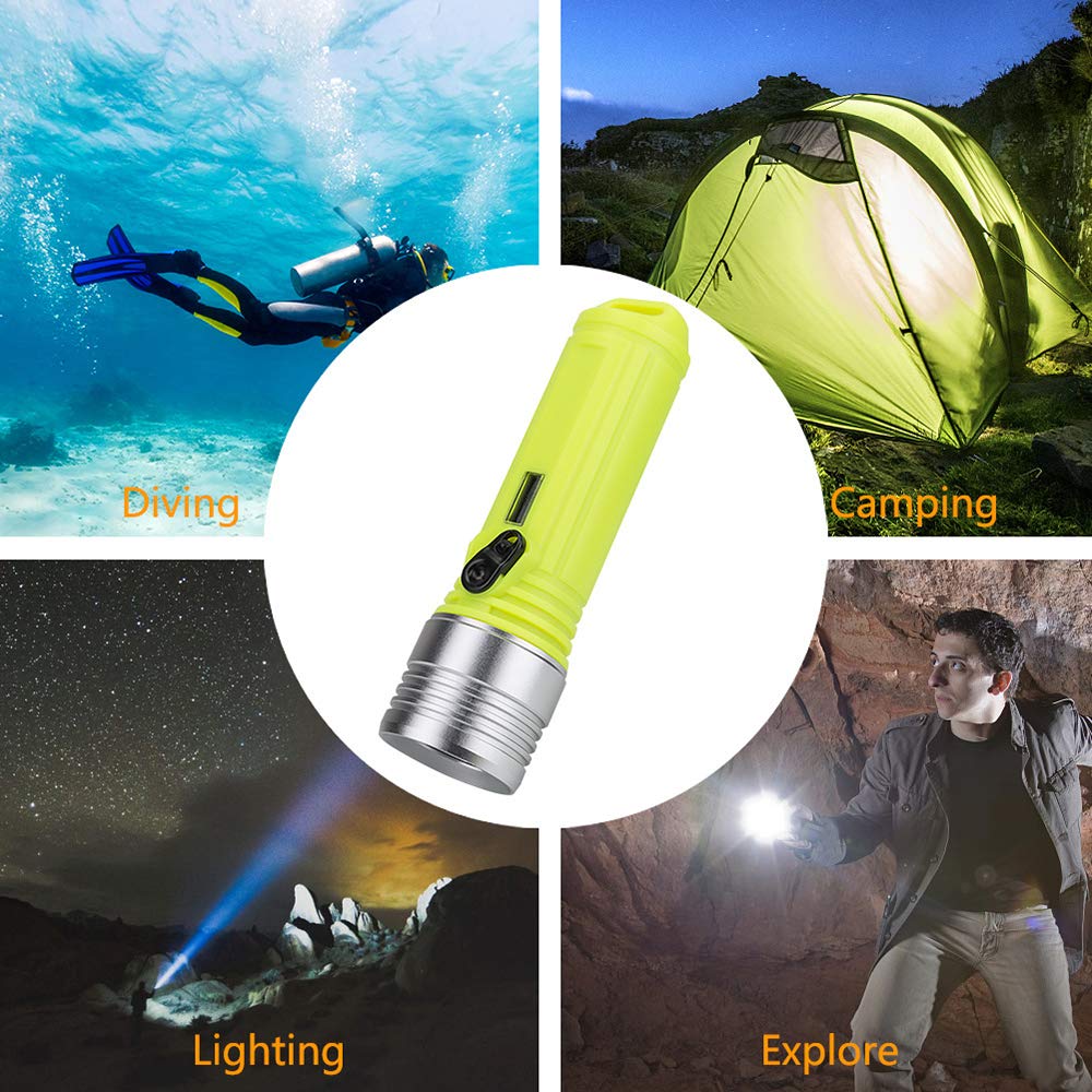Profesional LED L2 Salto De La Linterna Al Aire Libre Resistente Al Agua Iluminación Antideslumbrante Salto De La Linterna 10W Salto Photo Proyector Handheld Luz De Excursión