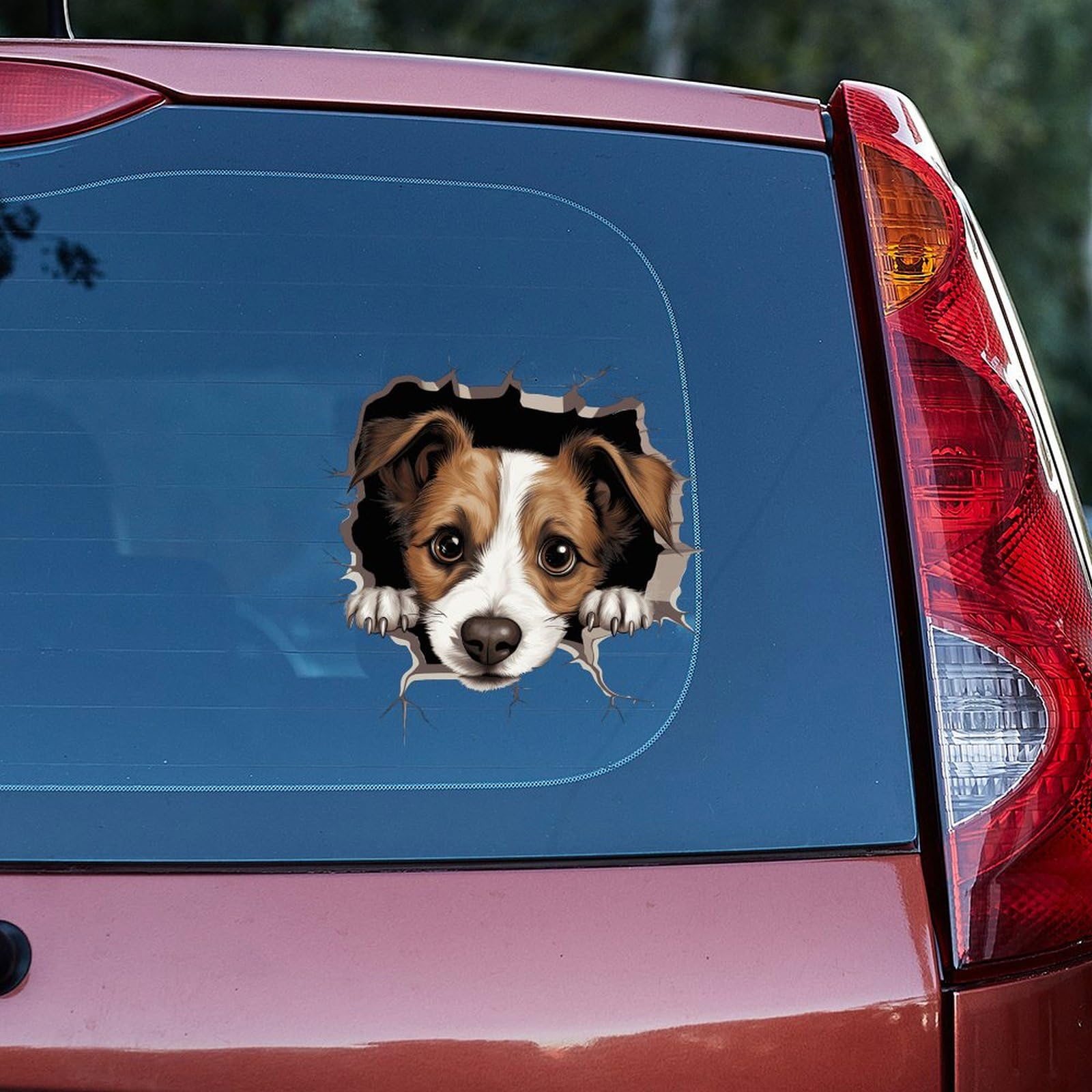 Tammer Jack Russell Terrier Car Decal Sticker - Multiple Sizes, Waterproof Vinyl For Window, Bumper, Laptop - View #12