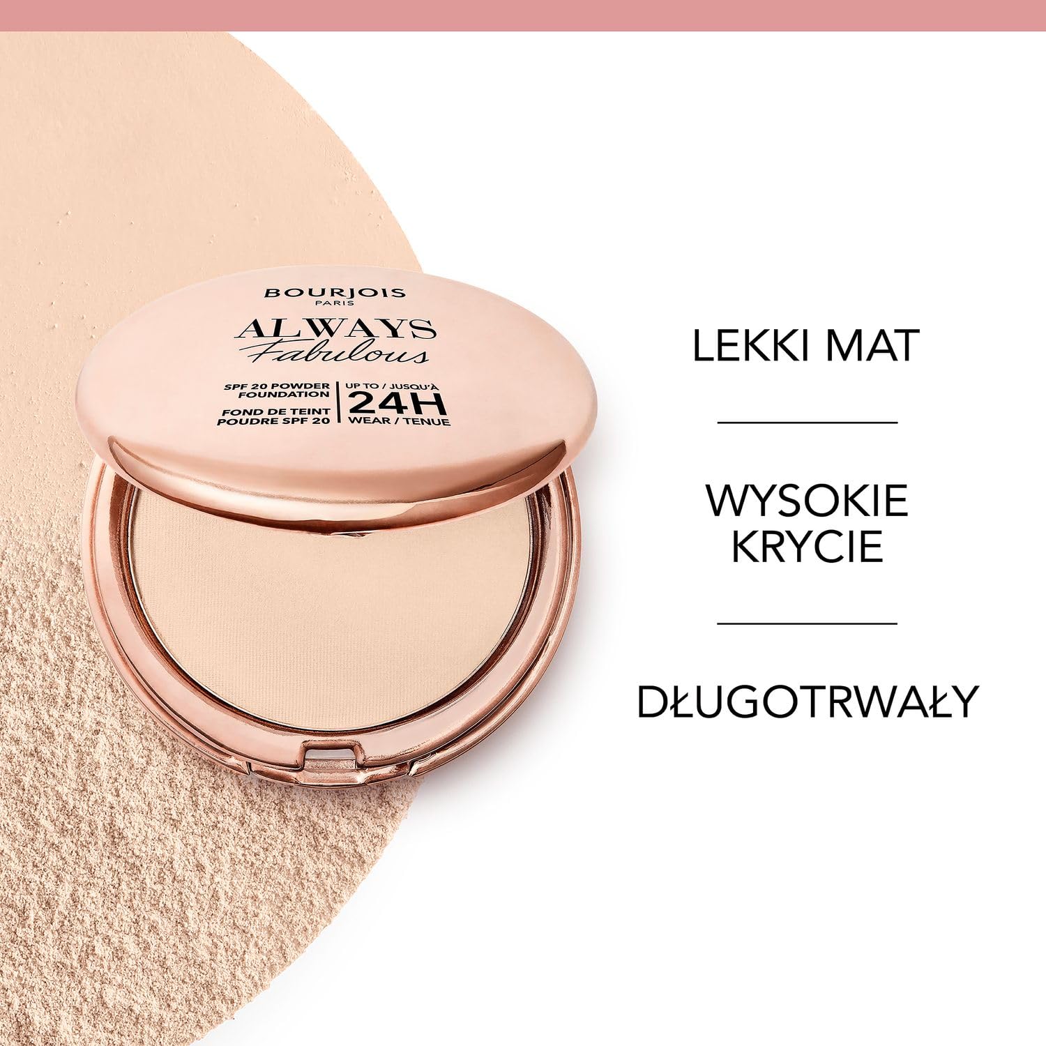 Bourjois Always Fabulous matujący puder z filtrem SPF20 nr 310 Beige, 7g