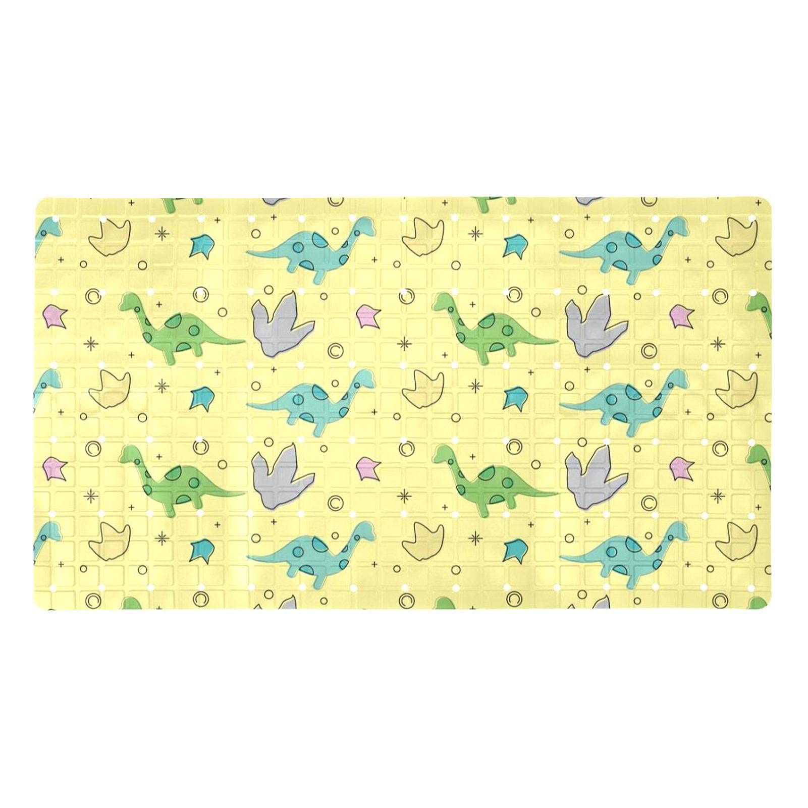 Tapis de douche antidérapant dinosaure pour la sécurité des enfants et seniors